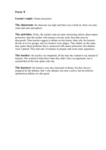 Gyakorlati jelentések 'English Observation Practice', 9.                