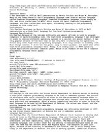 Esszék 'History of Computer Programming Languages', 2.                